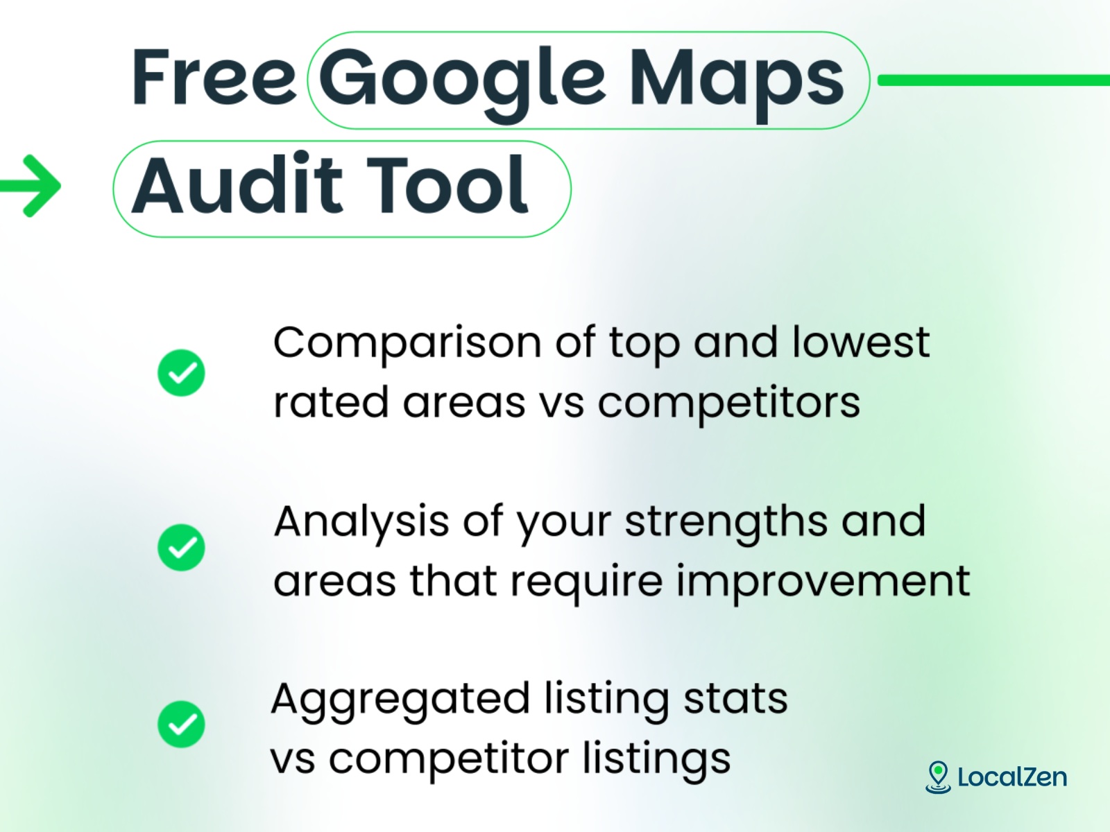 Google Maps listings vs competitors: a free audit tool for multi-location brands - by LocalZen. - Secondary Image