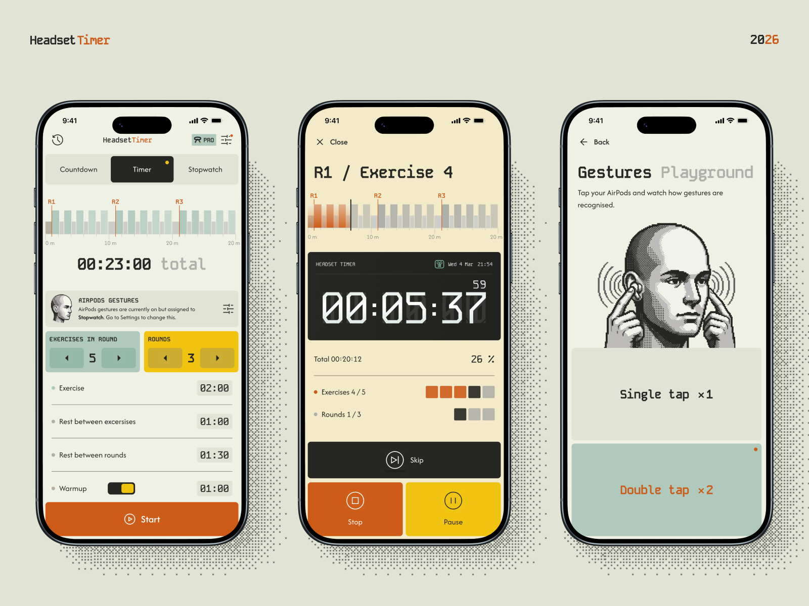 Headset Timer – A Screen-Free Timer Controlled with AirPods - Secondary Image